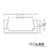 Isoled LED Alu-/Montageprofil MINI-AB10, eloxiert L: 2000mm