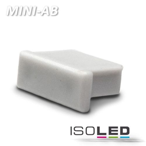 Isoled Endkappe für Profil MINI-AB10 silbergrau
